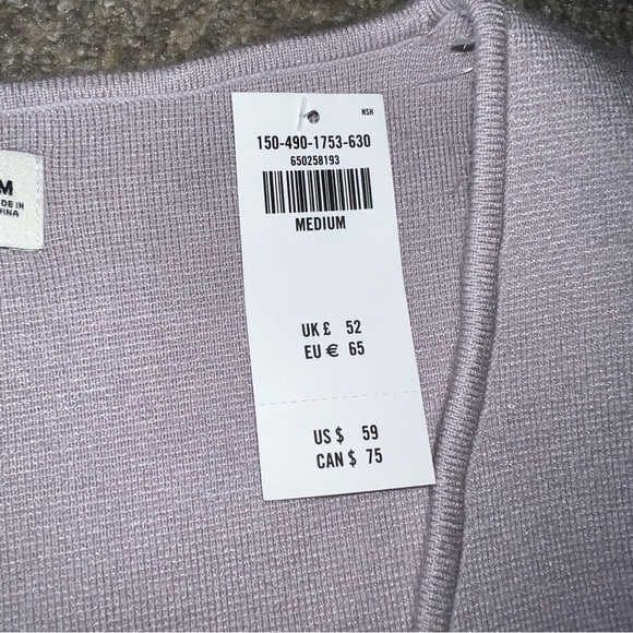 NWT! Abercrombie & Fitch - Ribbed Slim Corset Sweater - M - Picture 5 of 5